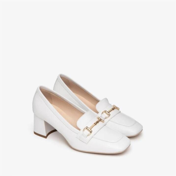 Nerogiardini Witte Mocassin met Klem White Dames