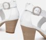 Nerogiardini Witte Sandalen Italiaanse Stijl White Dames - Thumbnail 11