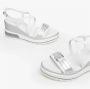 Nerogiardini Witte Sleehak Sandaal met Stijl E307701D707 Multicolor Dames - Thumbnail 3