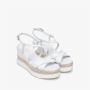 Nerogiardini Witte sleehak sandaal White Dames - Thumbnail 2