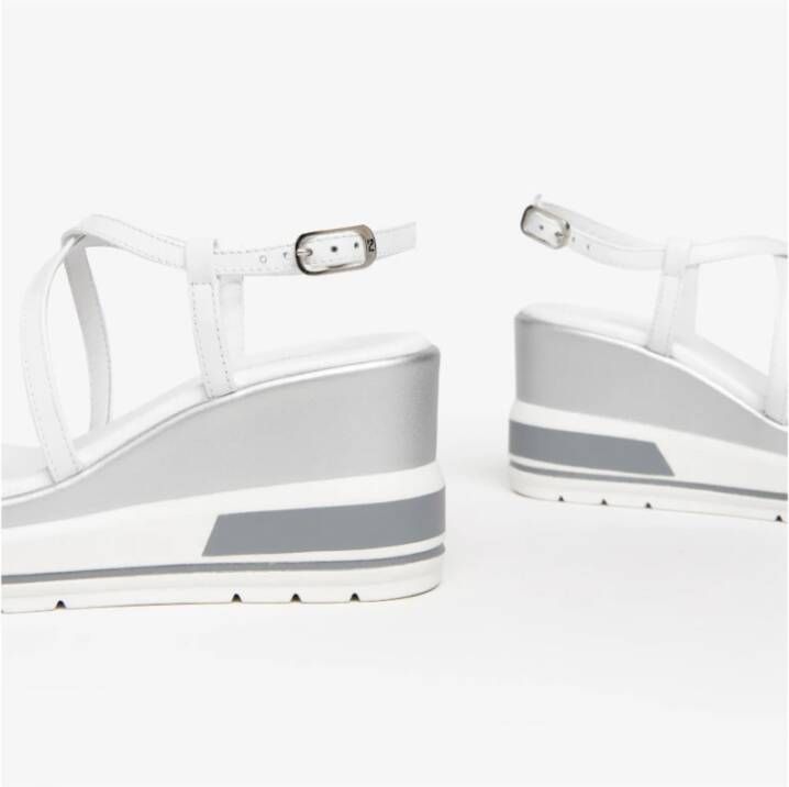 Nerogiardini Witte Sleehak Sandalen