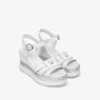 Nerogiardini Witte sleehaksandaal White Dames - Thumbnail 11