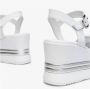 Nerogiardini Witte sleehaksandaal White Dames - Thumbnail 13