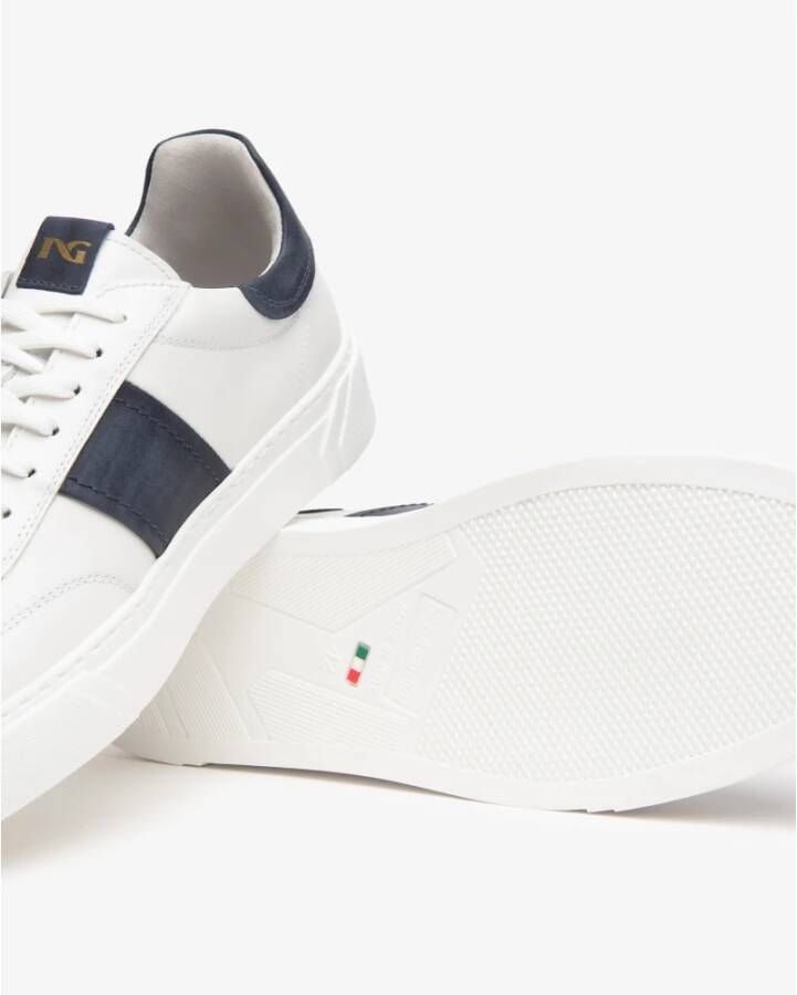 Nerogiardini Witte Sneakers met cassetta