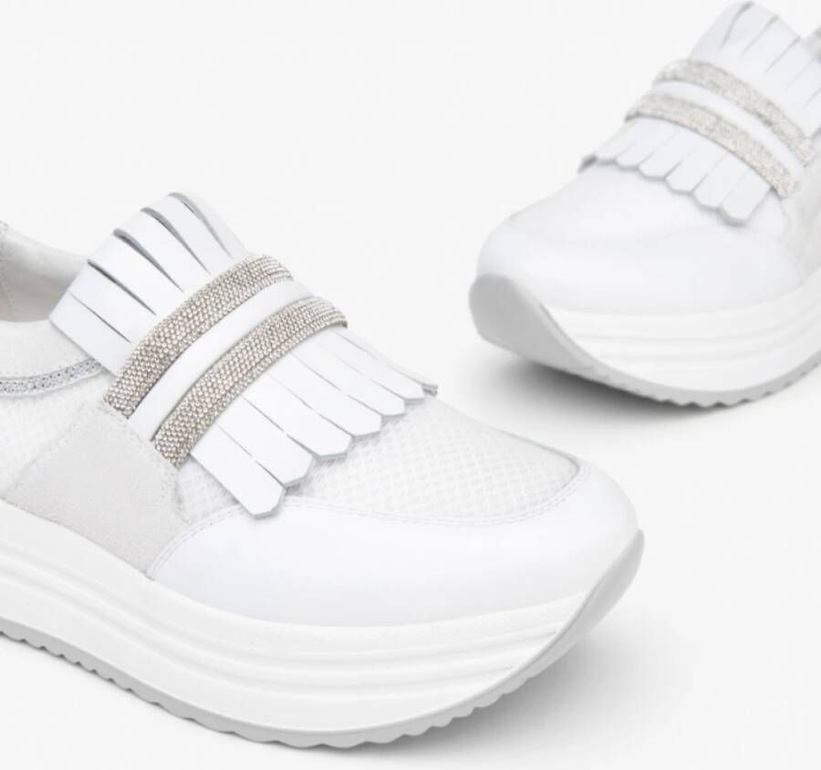 Nerogiardini Witte Sneakers voor Vrouwen Multicolor Dames