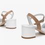 Nerogiardini Witte strass gesp sandaal White Dames - Thumbnail 5