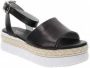 Nerogiardini Women sandals in leather Zwart Dames - Thumbnail 2