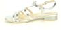 Nerogiardini Zilver Print Sandalen met Platte Bandjes - Thumbnail 2
