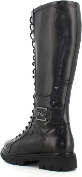 Nerogiardini Zwarte Dames Enkellaarzen Black Dames