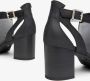 Nerogiardini Zwarte Leren Geperforeerde Sandalen Black Dames - Thumbnail 14