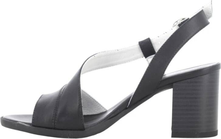 Nerogiardini Zwarte hoge hak sandalen Black Dames