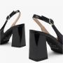 Nerogiardini Zwarte lak slingback sandalen Black Dames - Thumbnail 4