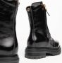 Nerogiardini Zwarte lakleren laarzen met legerlook en gouden details Black Dames - Thumbnail 4
