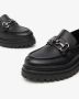 Nerogiardini Zwarte Damenmocassins met Zilveren Ketting Black Dames - Thumbnail 17