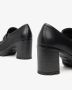 Nerogiardini Zwarte leren loafers met metalen klem Black Dames - Thumbnail 4
