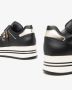 Nerogiardini Zwarte leren platform sneakers Black Dames - Thumbnail 5