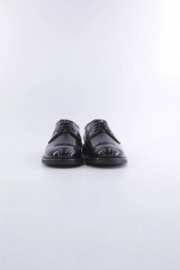 Nerogiardini Zwarte platte schoenen Elegant stijl Black Heren