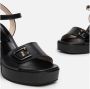 Nerogiardini Leren Hoge Hakken met Gesp Sluiting Black Dames - Thumbnail 11
