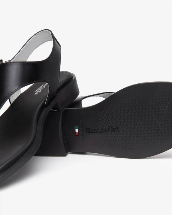 Nerogiardini Zwarte Sandalen met Lage Hak