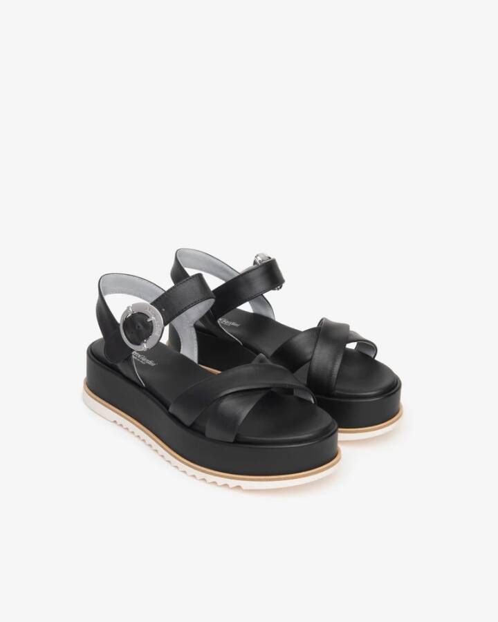 Nerogiardini Zwarte Sandalen voor Vrouwen Black Dames