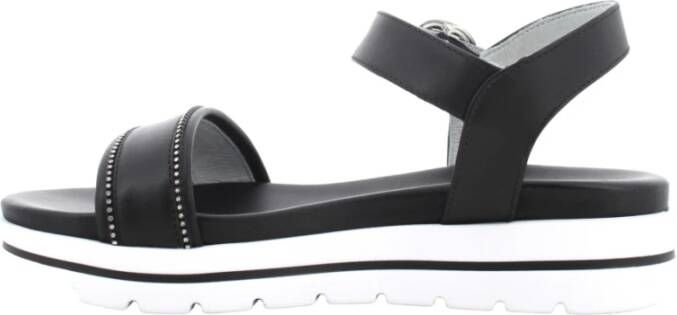 Nerogiardini Zwarte Sandalen voor Vrouwen Black Dames