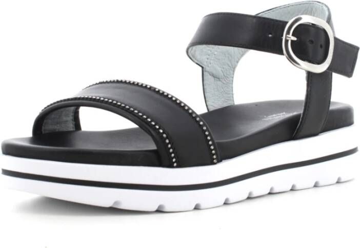 Nerogiardini Zwarte Sandalen voor Vrouwen Black Dames
