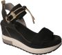 Nero Giardini 307753 Sandalen Met Sleehak Dames Zwart - Thumbnail 12