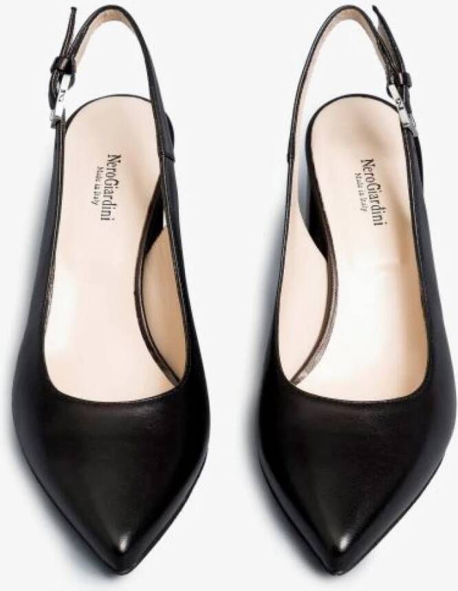 Nerogiardini Zwarte Slingback Décolleté Schoenen Black Dames