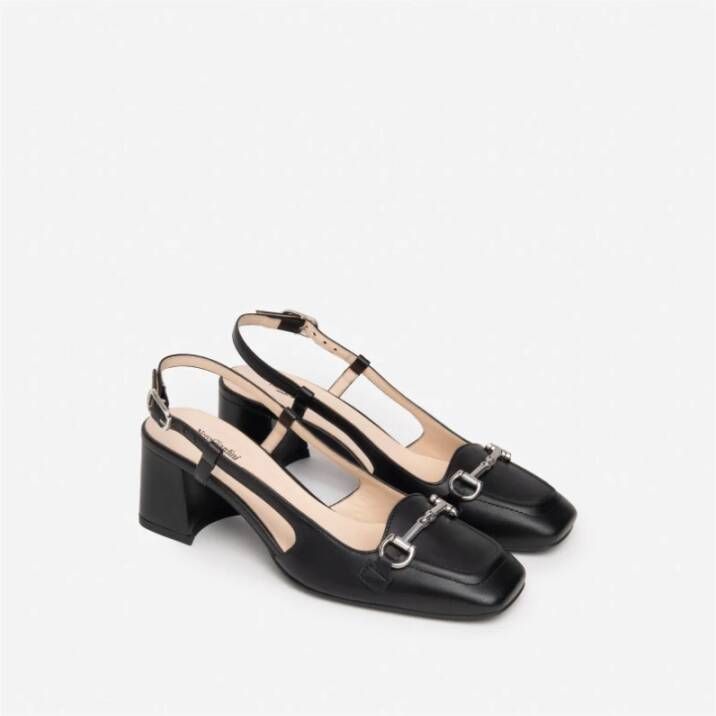 Nerogiardini Zwarte slingback met gesp Black Dames