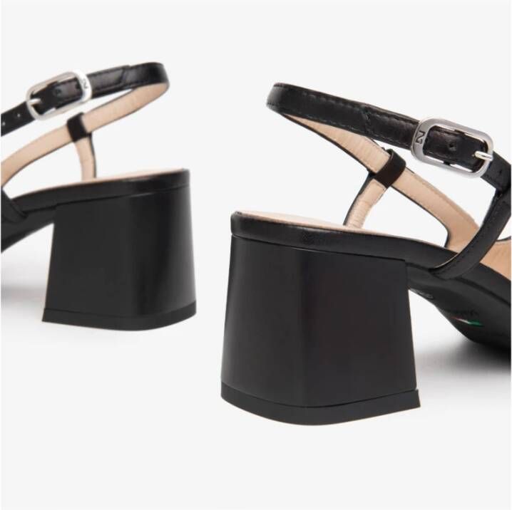 Nerogiardini Zwarte slingback met gesp Black Dames