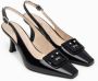 Nerogiardini Zwarte Slingback Sandalen Black Dames - Thumbnail 9