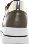 Nerogiardini Bruine Leren Sneakers met Ritssluiting Brown Dames - Thumbnail 11