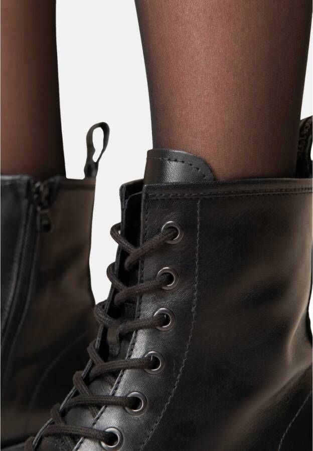 Nerogiardini Zwarte Veterschoenen Black Dames