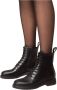 Nerogiardini Leren Dames Enkellaarzen met Veters en Ritssluiting Black Dames - Thumbnail 11