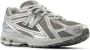 New Balance Grijze Sneakers Logo Stof Suède Rubber Gray Heren - Thumbnail 27