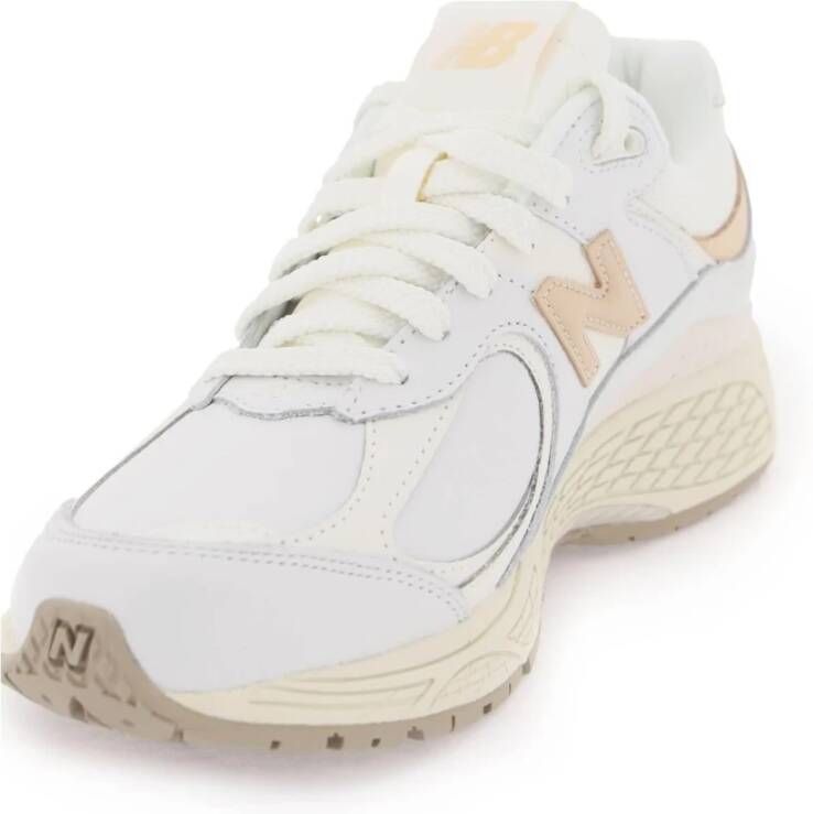 New Balance 2002R Leren en Mesh Sneakers White Dames