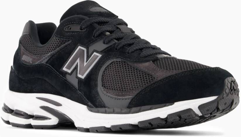 New Balance Suede en Mesh Sneakers in Zwart Black Heren