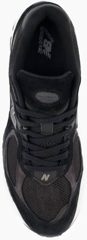 New Balance Suede en Mesh Sneakers in Zwart Black Heren