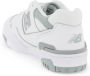 New Balance 550 Leren Sneakers met Perforaties White Dames - Thumbnail 7