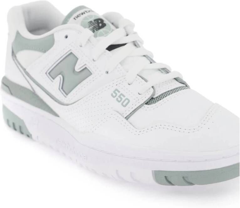 New Balance 550 Leren Sneakers met Perforaties White Dames