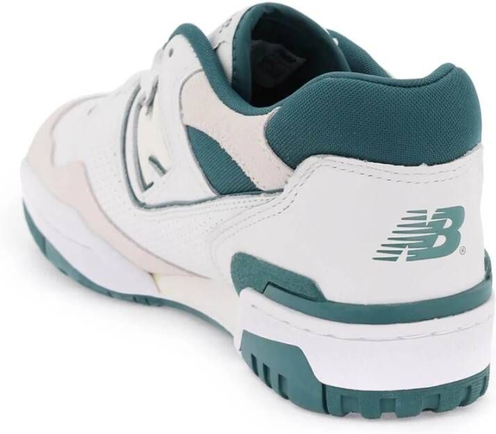 New Balance Vintage Teal Basketbal-geïnspireerde Leren Sneakers White Heren - Foto 11