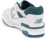 New Balance Vintage Teal Basketbal-geïnspireerde Leren Sneakers White Heren - Thumbnail 11