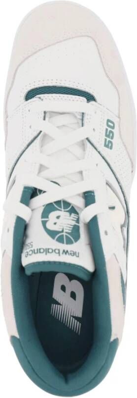 New Balance Vintage Teal Basketbal-geïnspireerde Leren Sneakers White - Foto 12