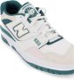 New Balance Vintage Teal Basketbal-geïnspireerde Leren Sneakers White Heren - Thumbnail 13