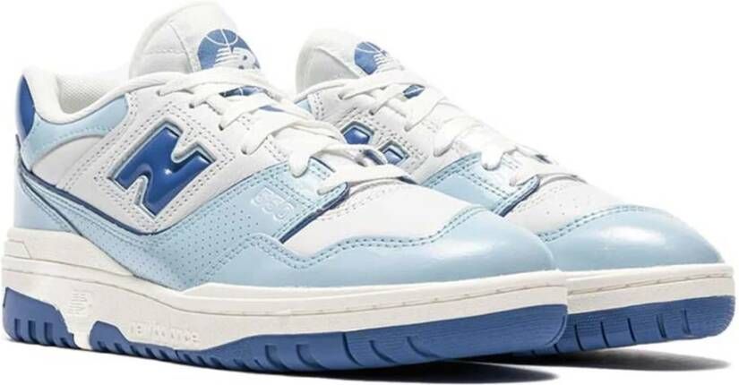New Balance 550 Patent Leren Sneakers Blue Heren