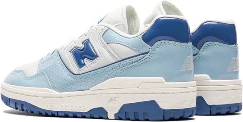 New Balance 550 Patent Leren Sneakers Blue Heren