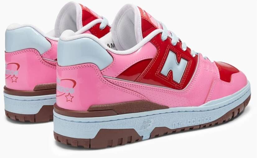 New Balance Pink Red & White Sneaker Multicolor Dames