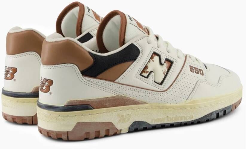 New Balance 550 Sea Salt met Pecan & Zwart Multicolor Heren