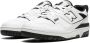 New Balance 550 Wit Zwart Regenwolk Leren Sneakers Wit Heren - Thumbnail 2