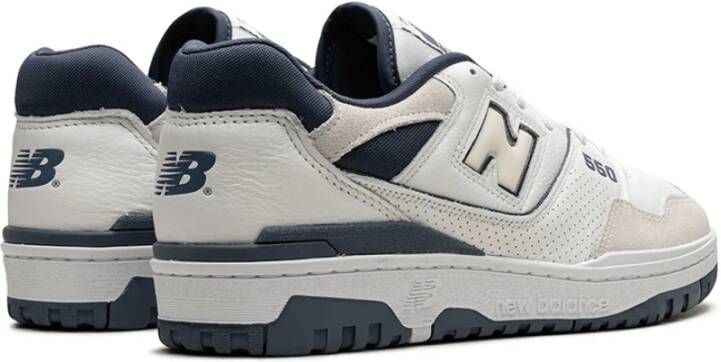 New Balance 550 Wit Stoffig Blauw Sneakers